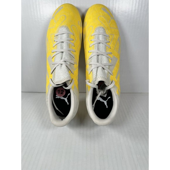 PUMA Future Play FG/AG Soccer Cleats Yellow Gray Mens Size 11 107377-04 NEW - Picture 6 of 8